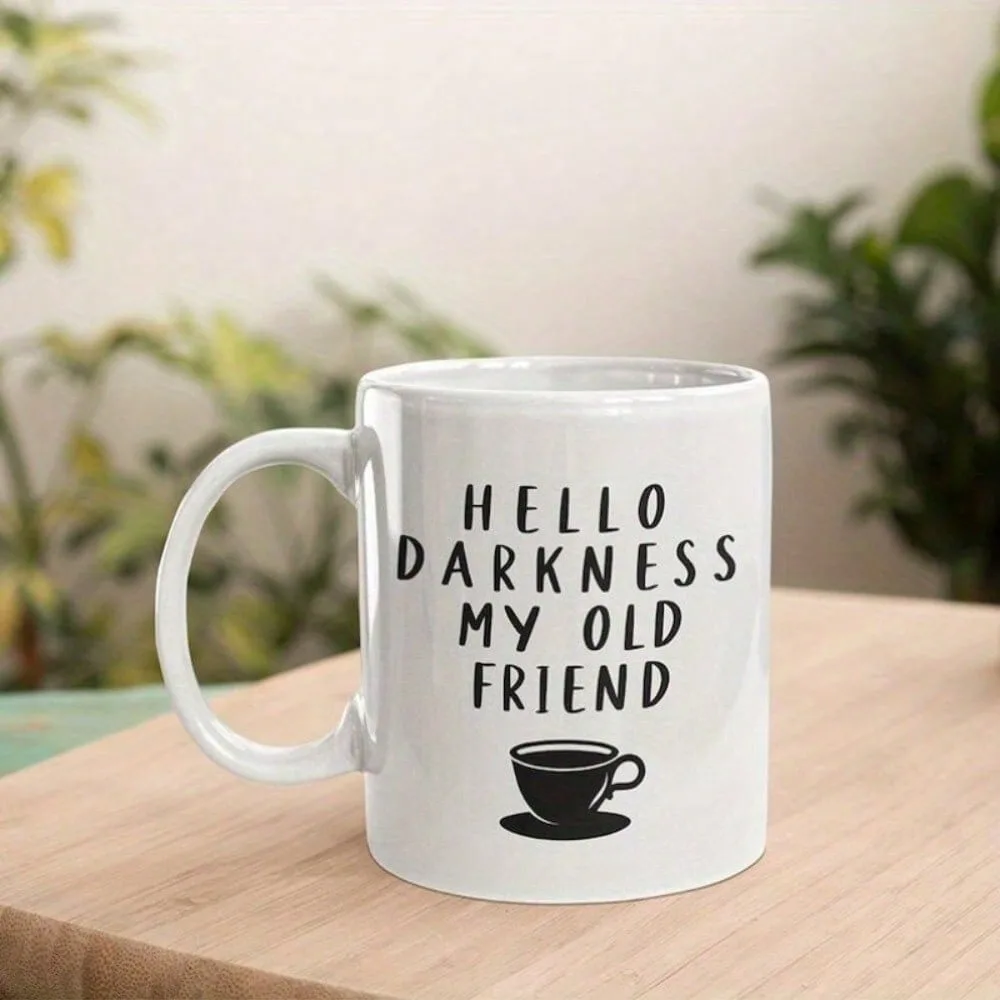 Coffee And Tea Lyrics - 1pc, Funny Coffee-Lover Quote Mug 