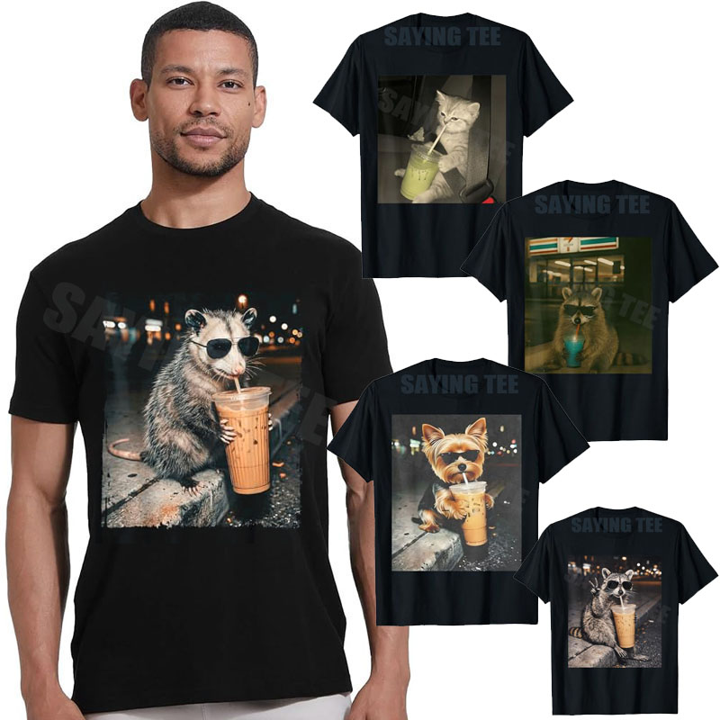 Coffee And Tea Lyrics - Y2k Cat Raccoon Iced Drink Mini