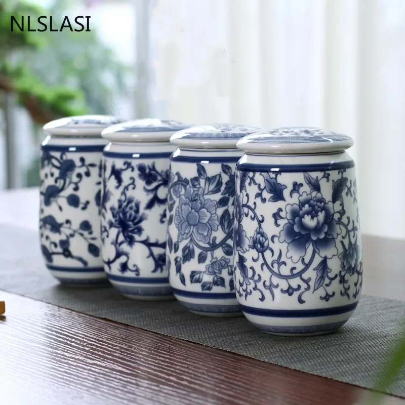 Coffee Tea Drawer Organizer - Chinese Palace Blue and White Porcelain