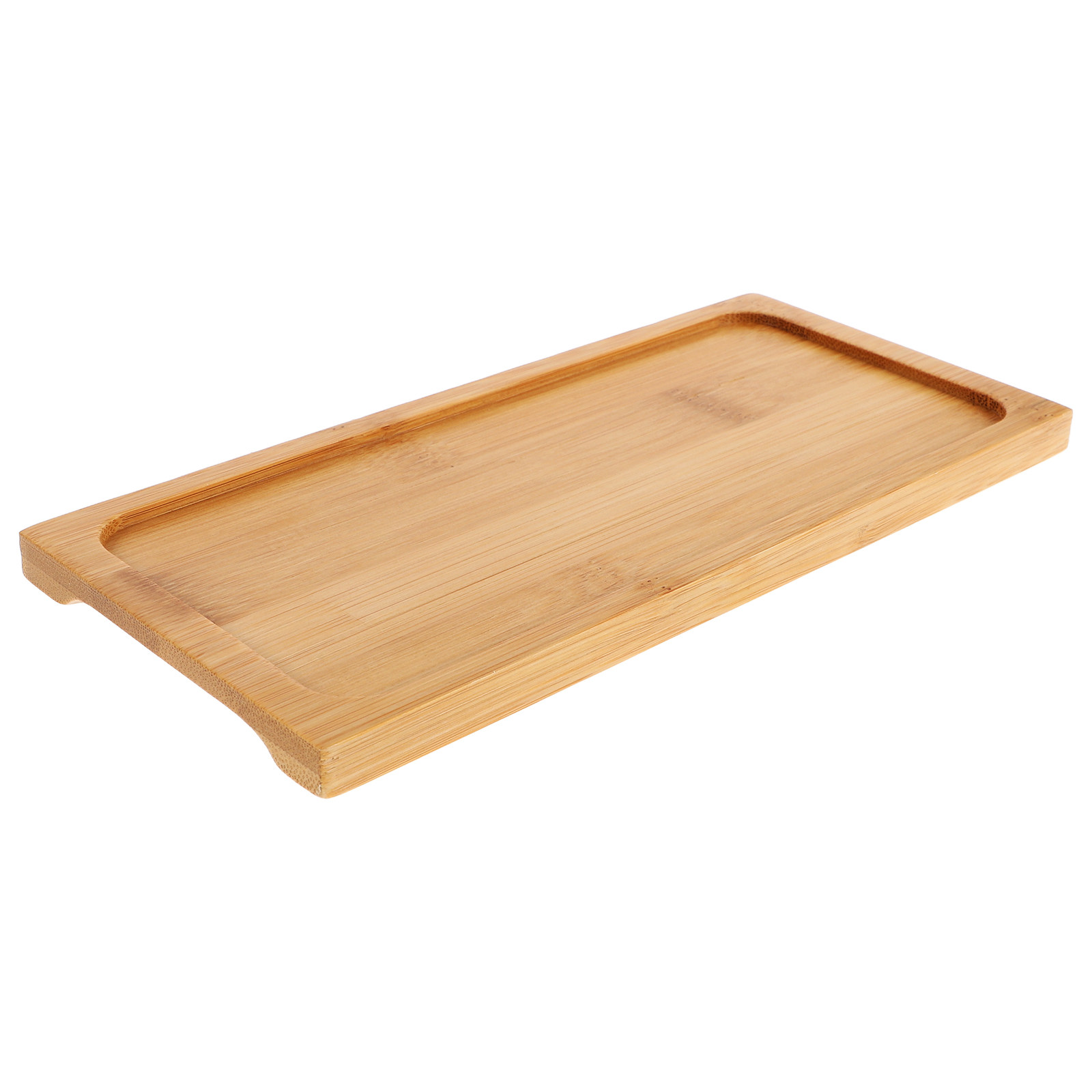 Bamboo Tea Tray - Bamboo Rectangular Serving Tray Wood Bathroom