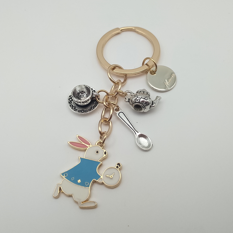 Coffee And Tea Lyrics - Alice in Wonderland Rabbit Keychain Coffee