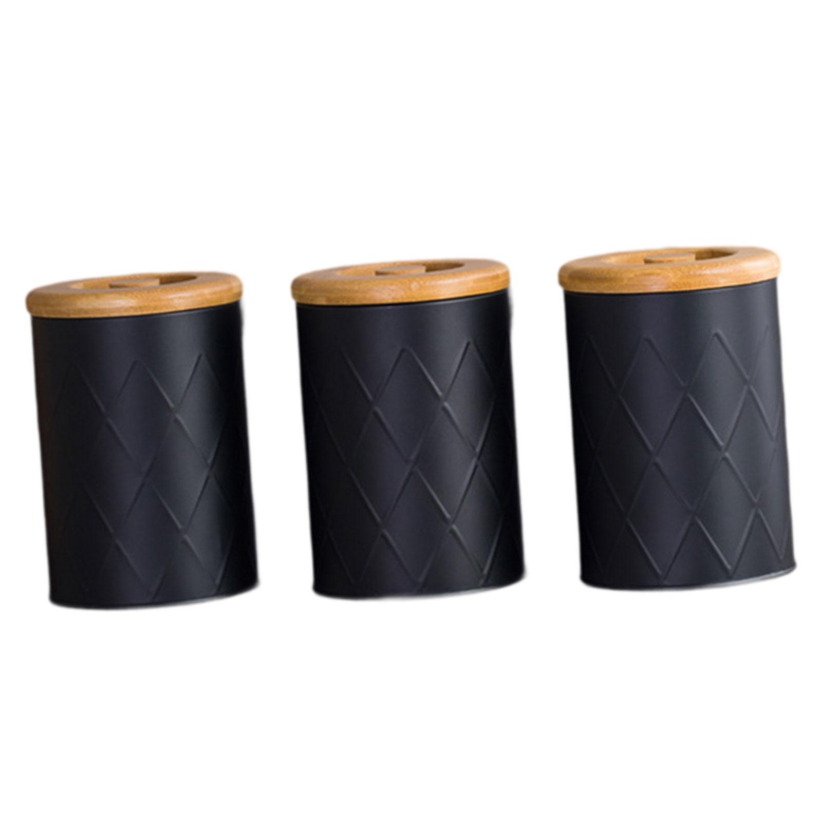 Coffee Tea Sugar Container Set - Kitchen Canister Set Tea Coffee Sugar
