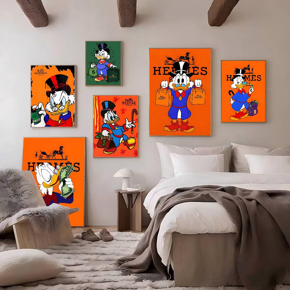 Coffee Tea Shop - Cartoon D-Donald Duck Good Quality Prints