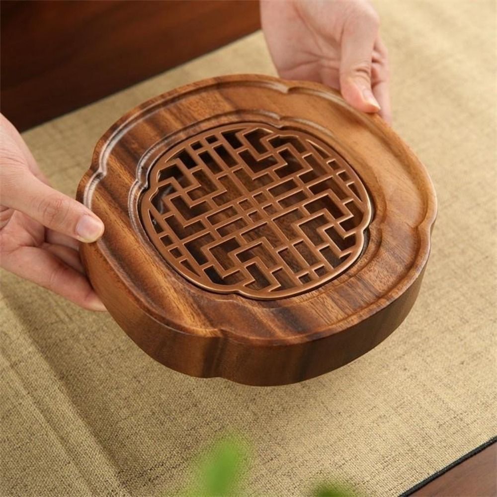 Walnut Wood Bearing Wood Tea T - Bamboo Tea Tray recension och pris