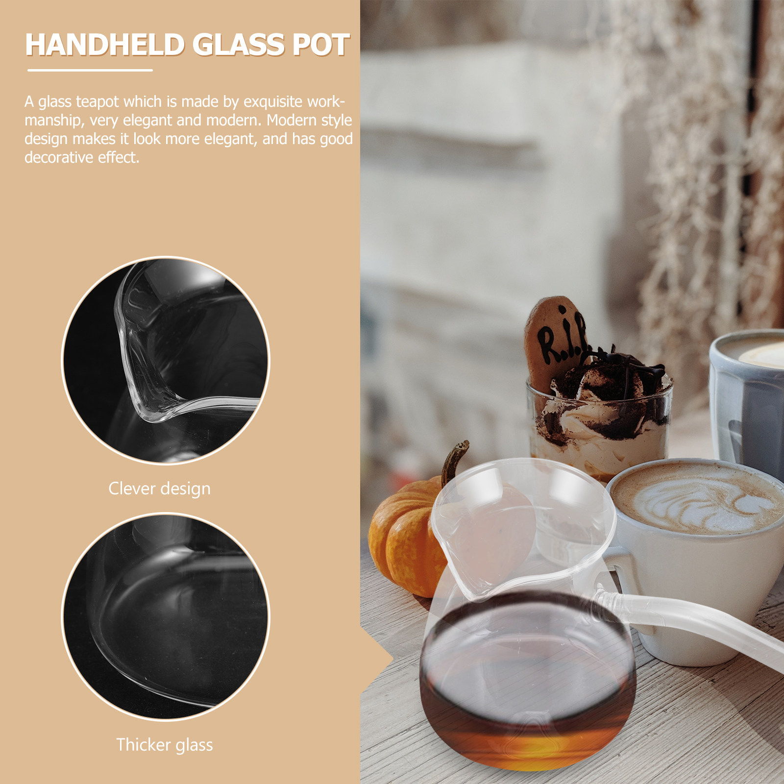 Thickened Glass Tea Pot Resist - Coffee Tea Pots recension och pris