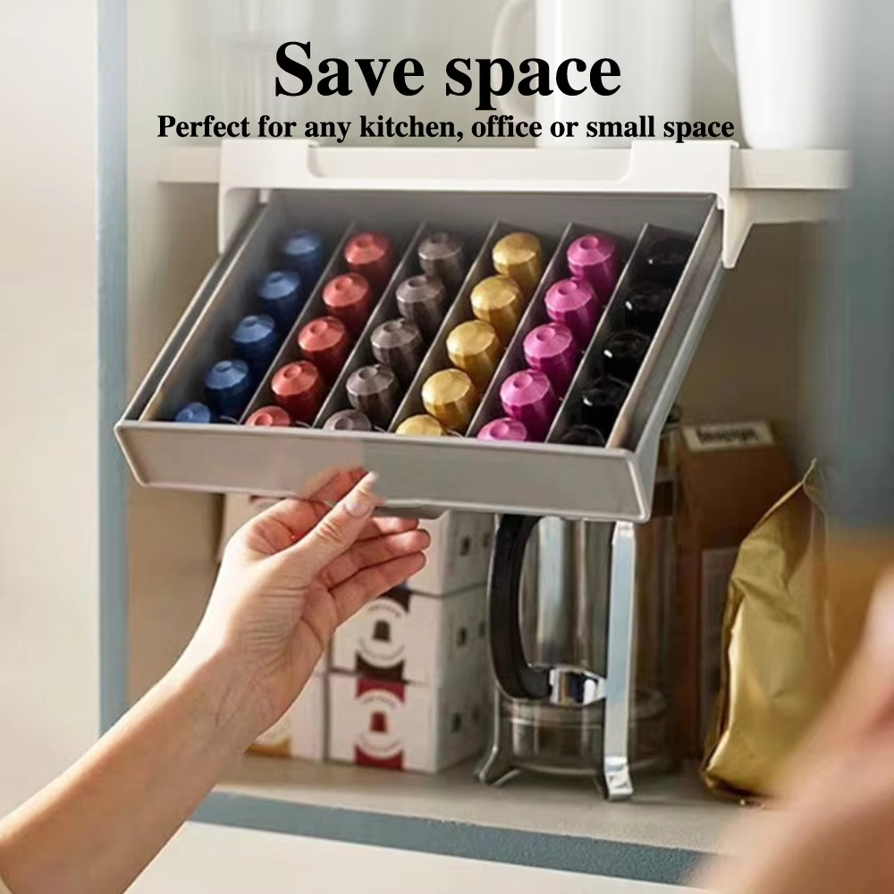 Space-Saving Coffee Capsule &  - Coffee Tea Drawer Organizer recension och pris