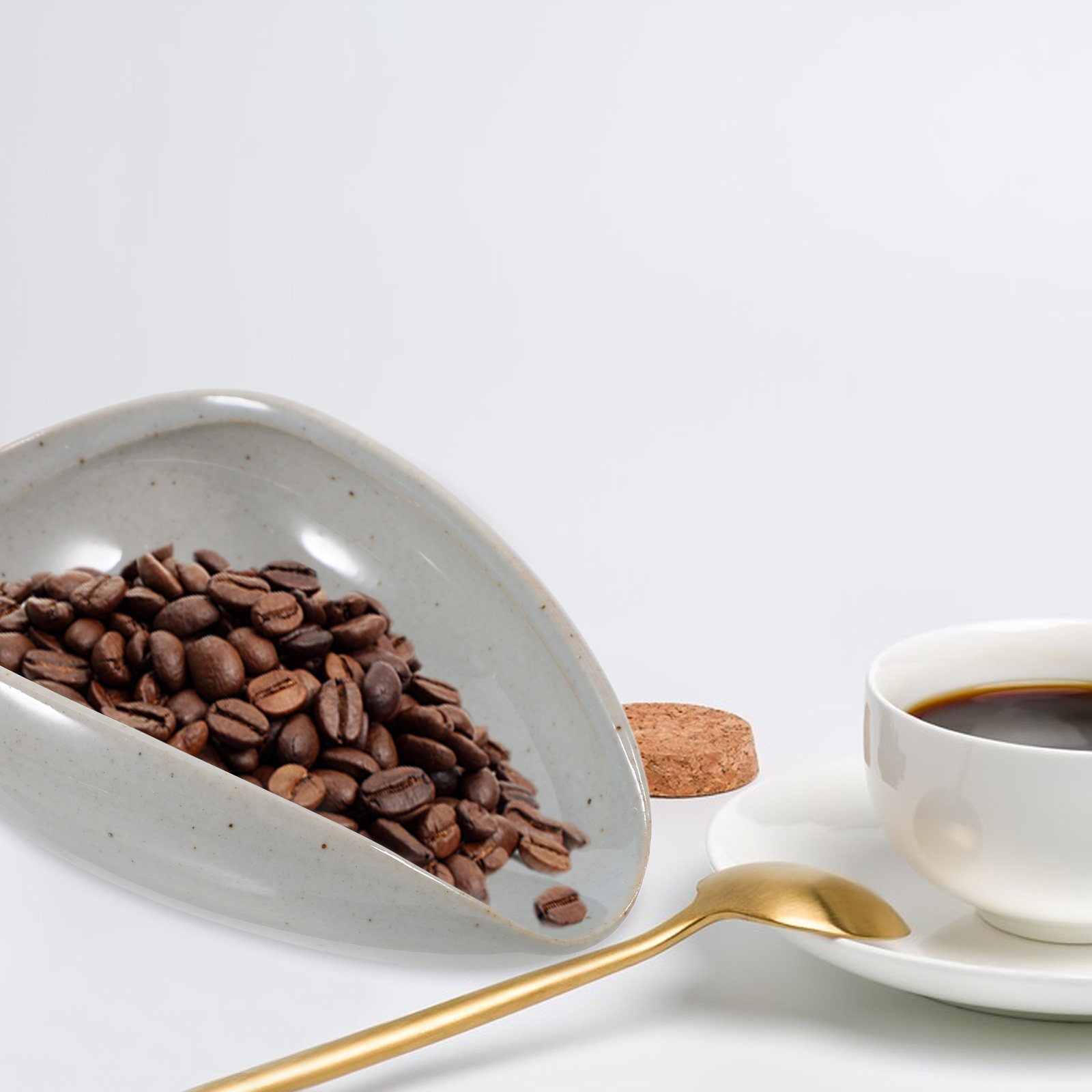 Ceramic Coffee Bean Tray Multi - Coffee Tea And Leaf recension och pris