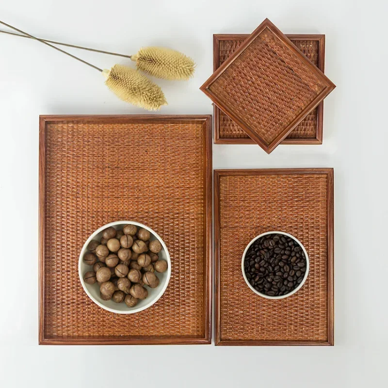 Thai Solid Wood Tray Japanese  - Coffee Tea Thai recension och pris