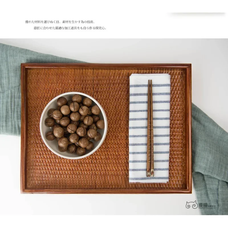 Thai Solid Wood Tray Japanese  - Coffee Tea Thai recension och pris