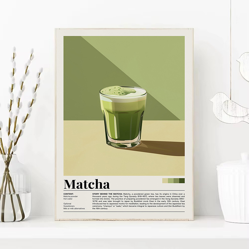 Vintage Coffee Beverage Poster - Coffee And Tea Lyrics recension och pris
