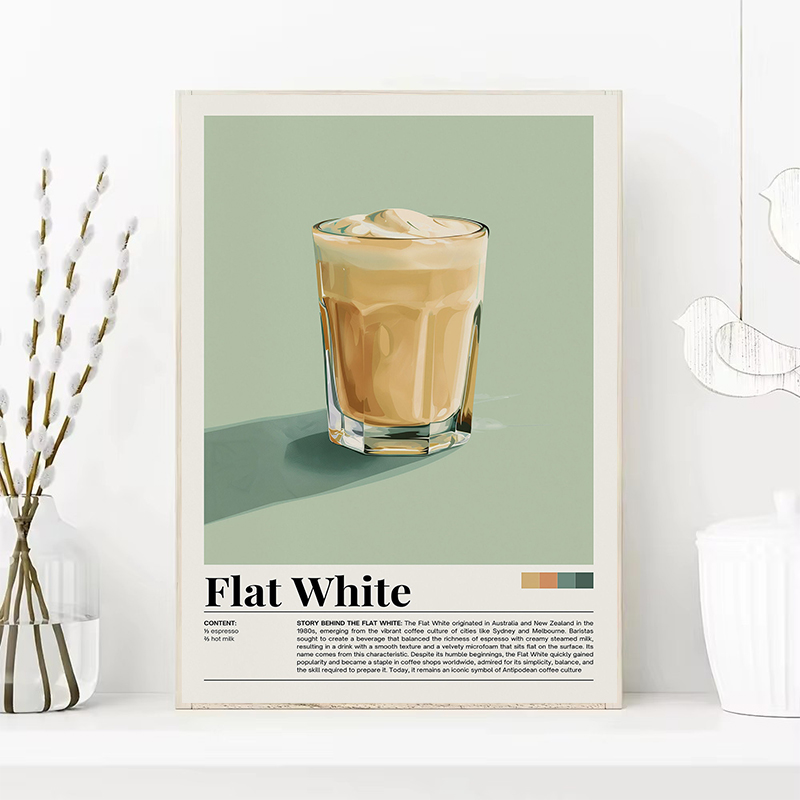 Vintage Coffee Beverage Poster - Coffee And Tea Lyrics recension och pris
