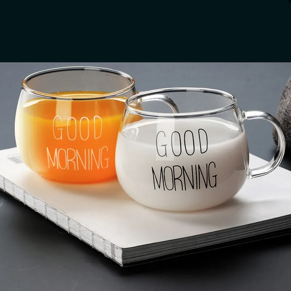 1pc Creative Glass Coffee Tea  - Coffee Tea Name recension och pris
