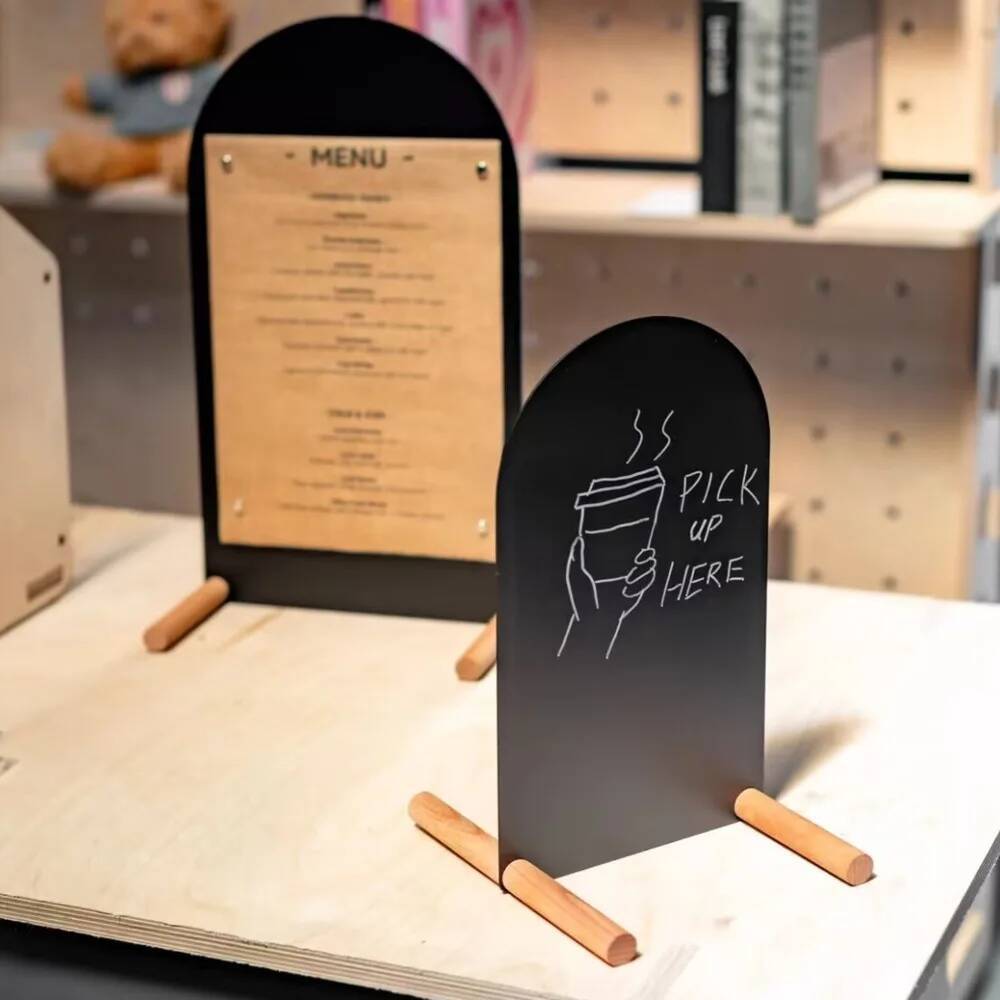Metal Hand-Painted Menu Stand  - Coffee Tea Menu recension och pris