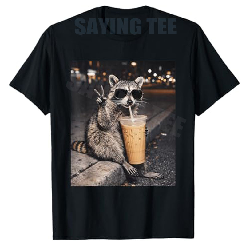 Y2k Cat Raccoon Iced Drink Min - Coffee And Tea Lyrics recension och pris