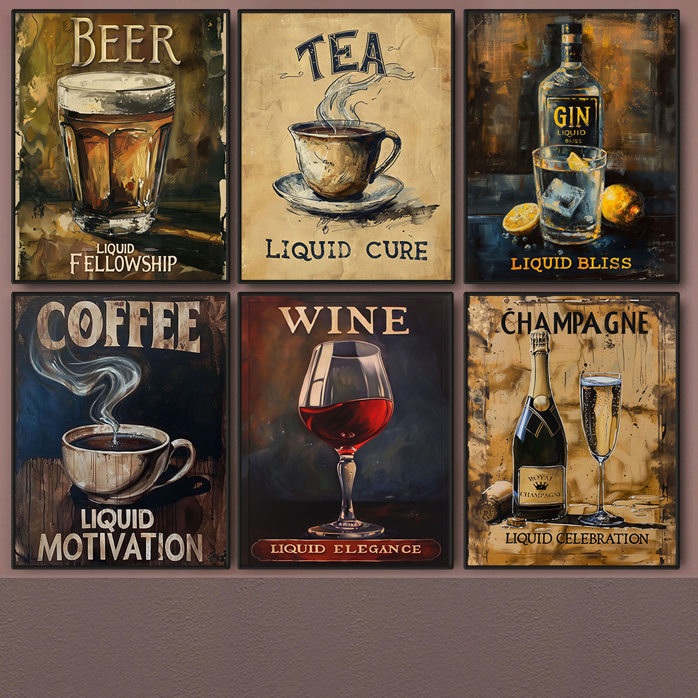 Vintage Drinks Posters Coffee  - Coffee And Tea Lyrics recension och pris