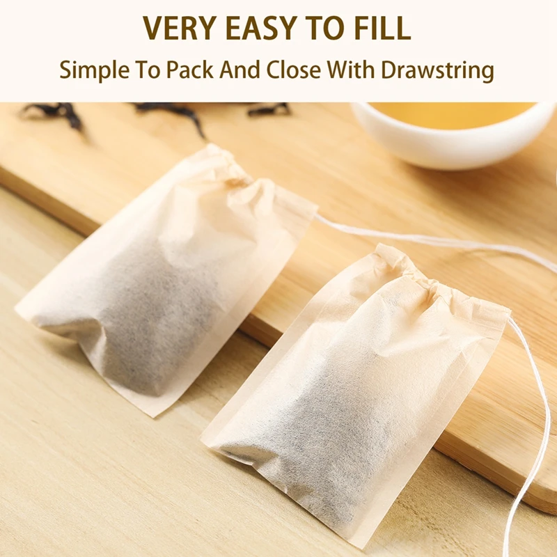 100Pcs Teabags with Drawstring - Coffee Tea And Leaf recension och pris