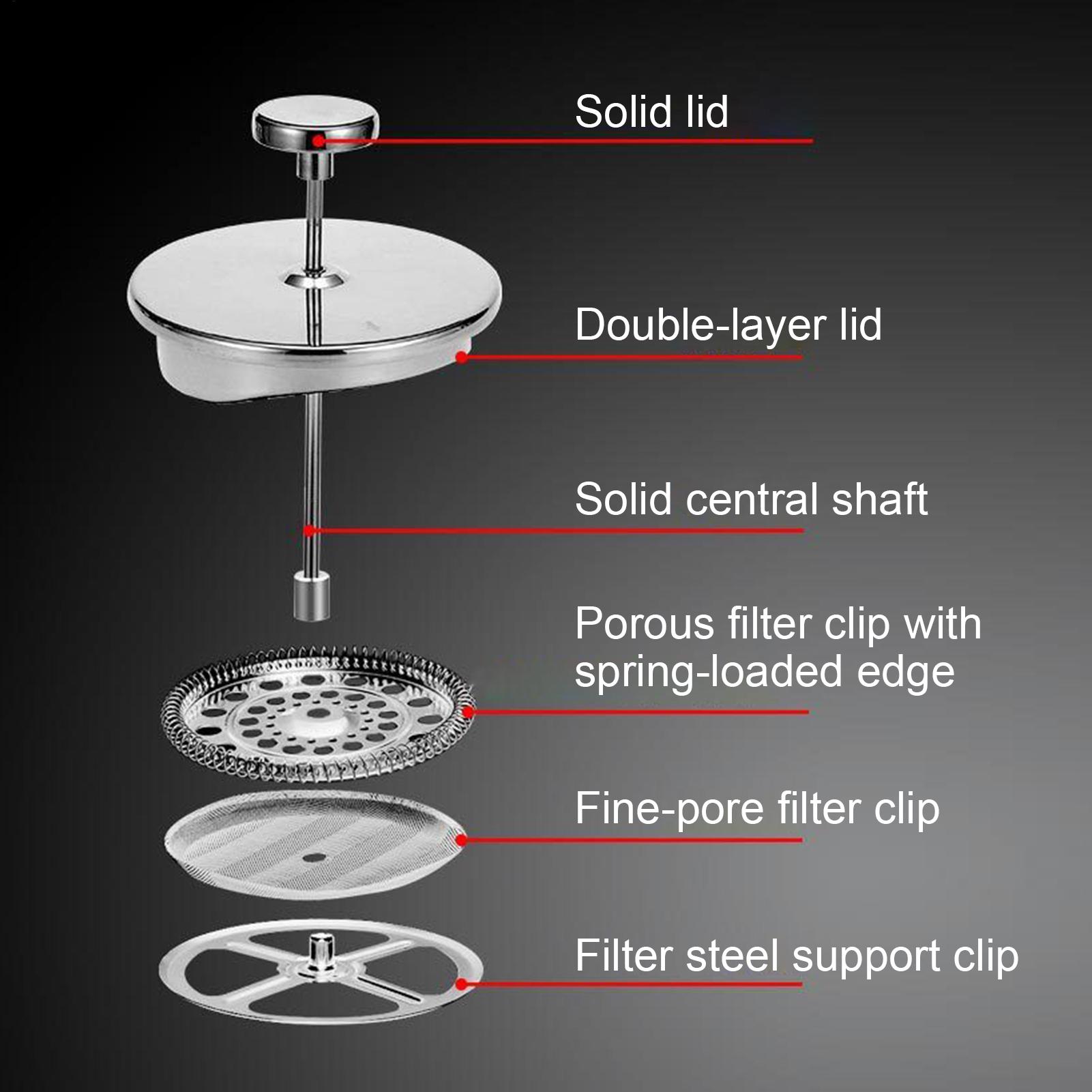 Coffee Press Pot Stainless Ste - Coffee Tea Pots recension och pris