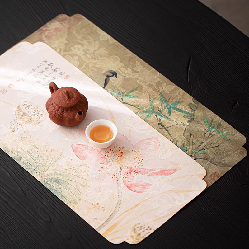 Chinese Style Cloud Silk Green - Bamboo Tea Tray recension och pris