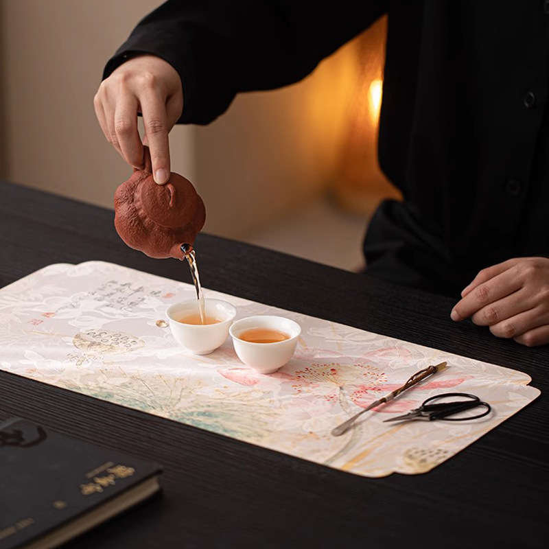 Chinese Style Cloud Silk Green - Bamboo Tea Tray recension och pris