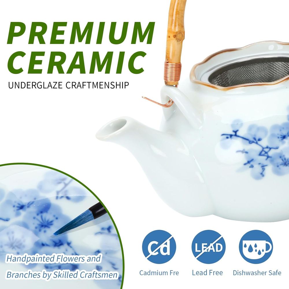 Blue and White Porcelain Japan - Bamboo Tea Tray recension och pris