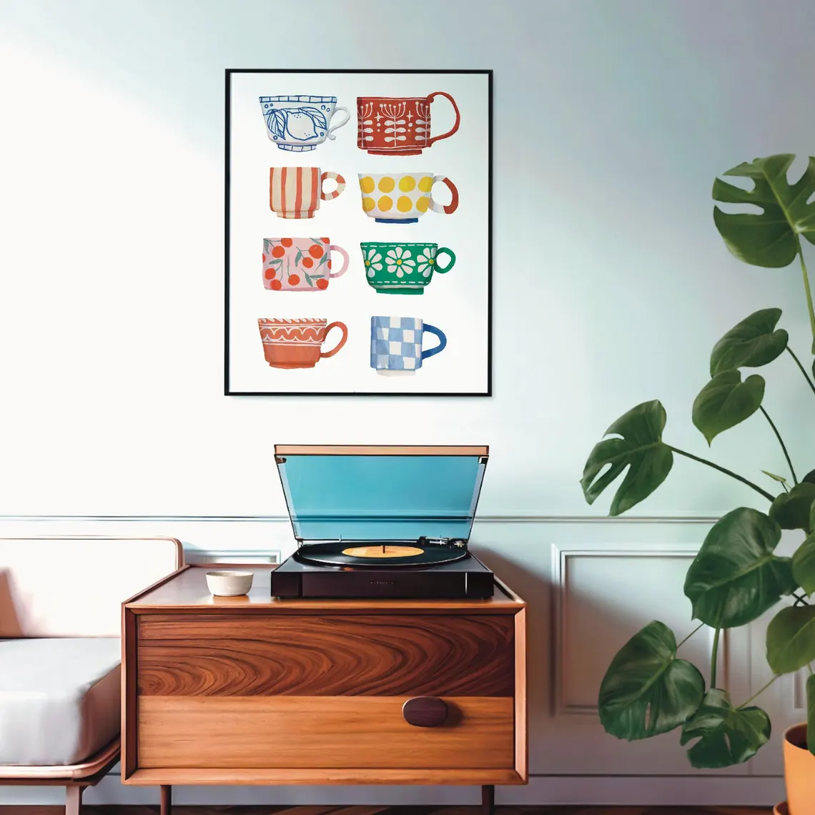 Tea Cup Print, Breakfast poste - Coffee And Tea Lyrics recension och pris