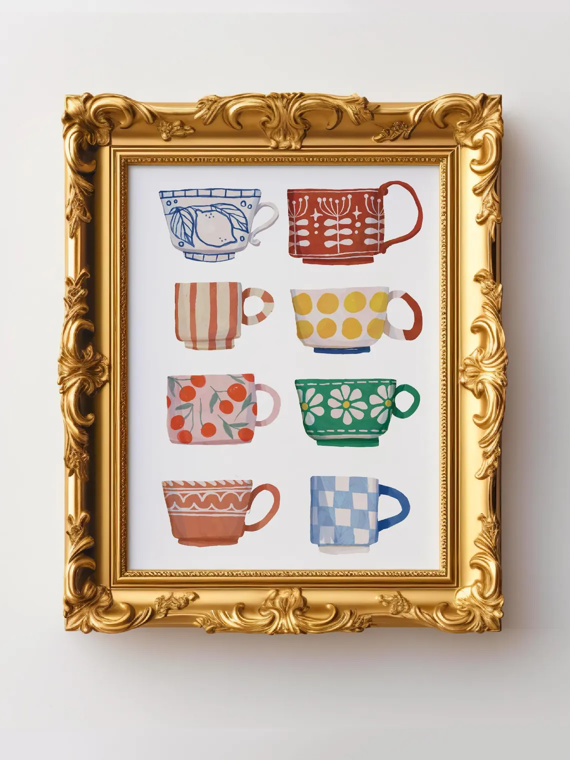 Tea Cup Print, Breakfast poste - Coffee And Tea Lyrics recension och pris