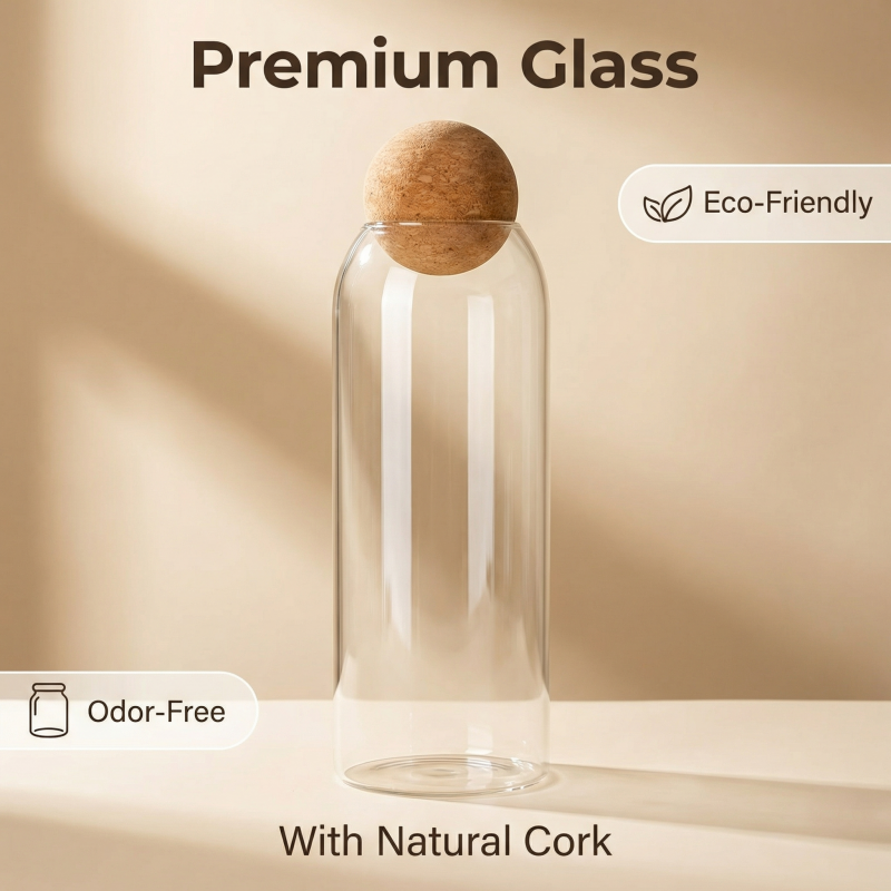 Four size Sealed Jar Glass Cor - Coffee Tea Drawer Organizer recension och pris