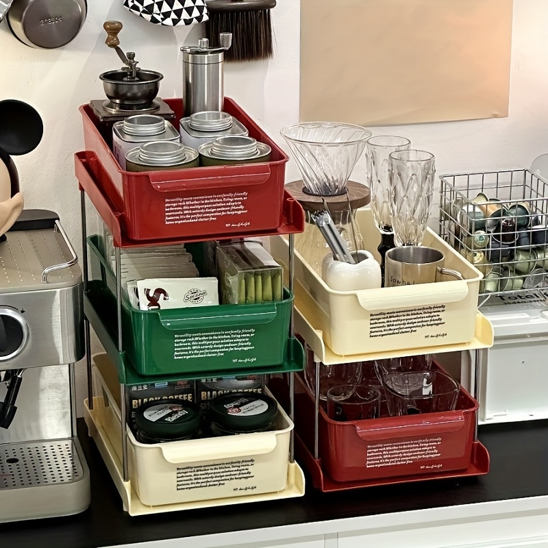 2/3Layer Tea Bag Storage Box O - Coffee Tea Drawer Organizer recension och pris