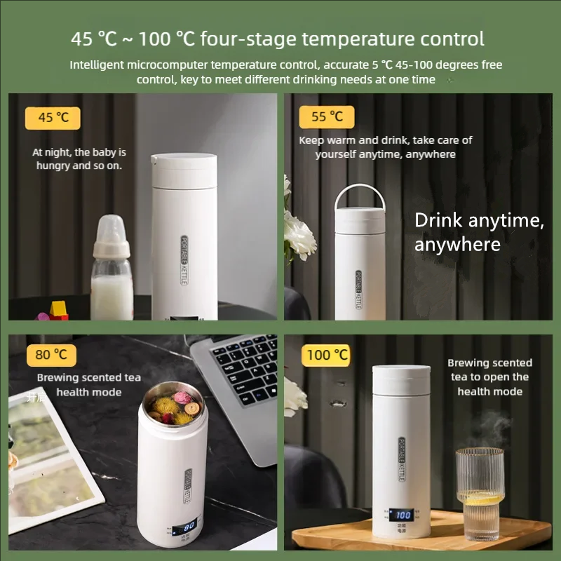 JFBONIN Electric Kettles Porta - Coffee Tea Menu recension och pris