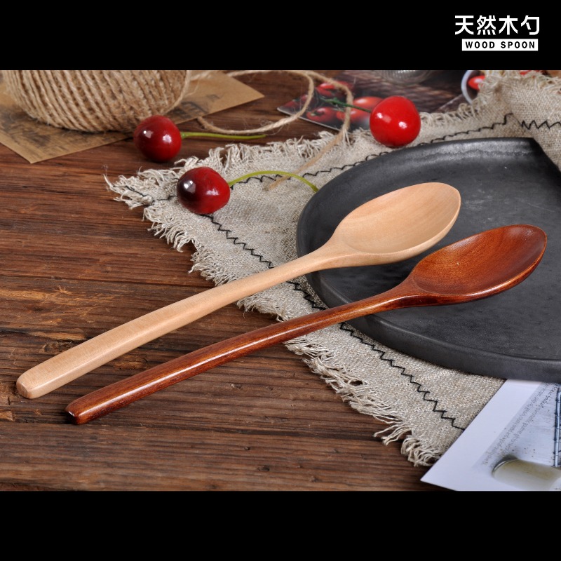 1pc Wooden Spoon Tableware Kit - Tea Coffee Utensils recension och pris