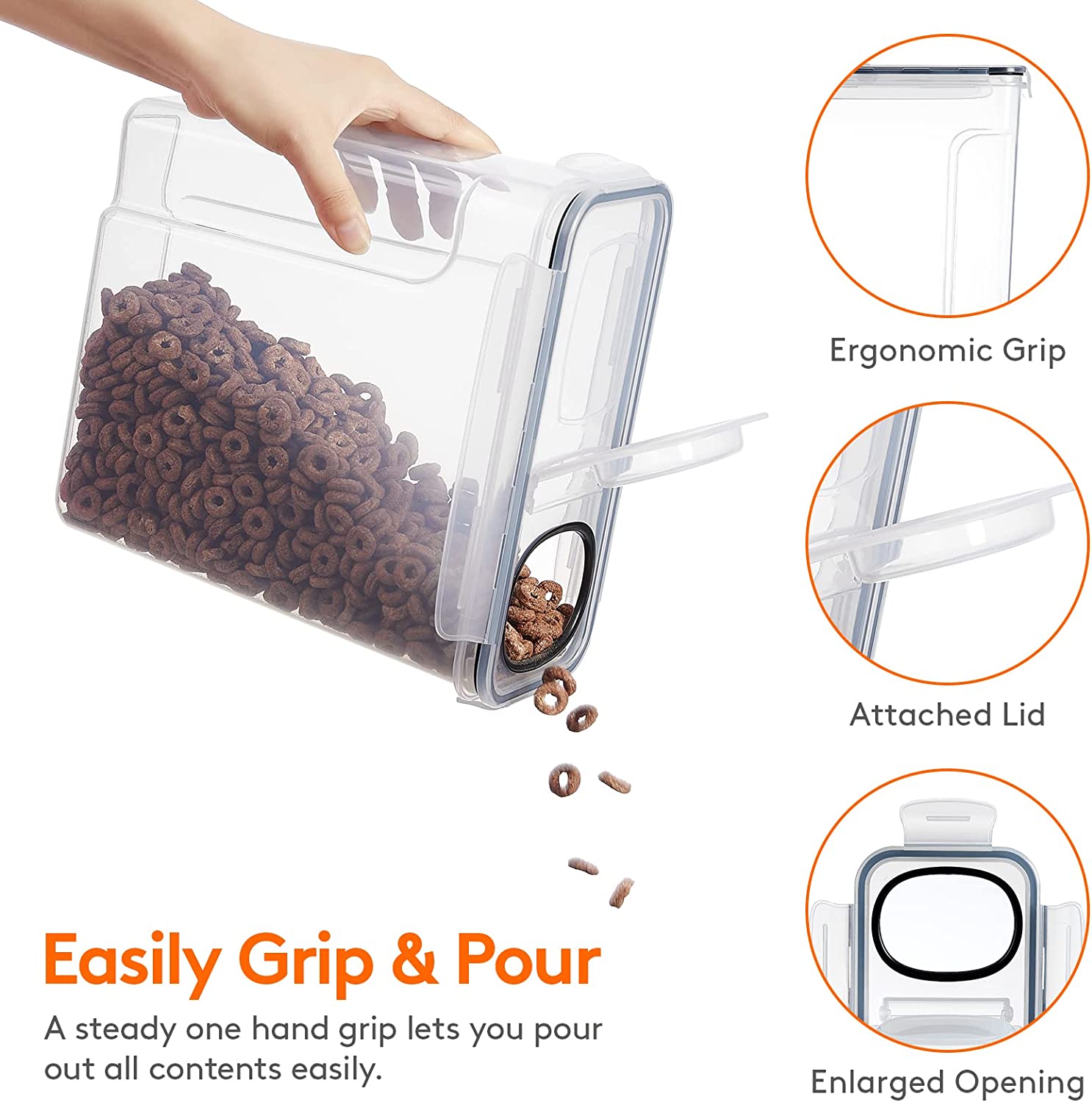 Large (5L) 2/3pcs grain contai - Coffee Tea Sugar Container Set recension och pris