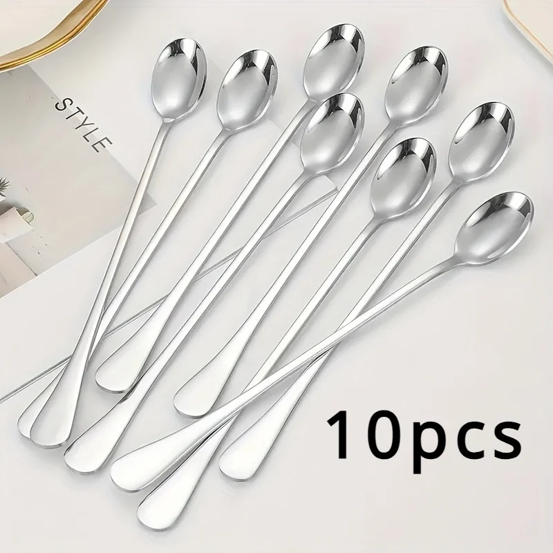 Stainless Steel 1/10pcs Long H - Tea Coffee Utensils recension och pris