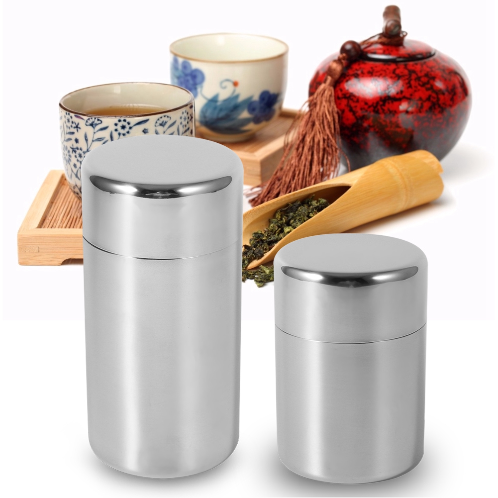 Stainless Steel Tea Leaf Tins  - Coffee Tea Sugar Container Set recension och pris