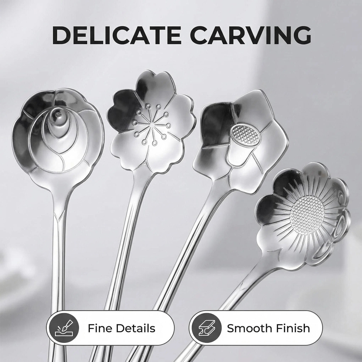 10-Pack Stainless Steel Small  - Tea Coffee Utensils recension och pris