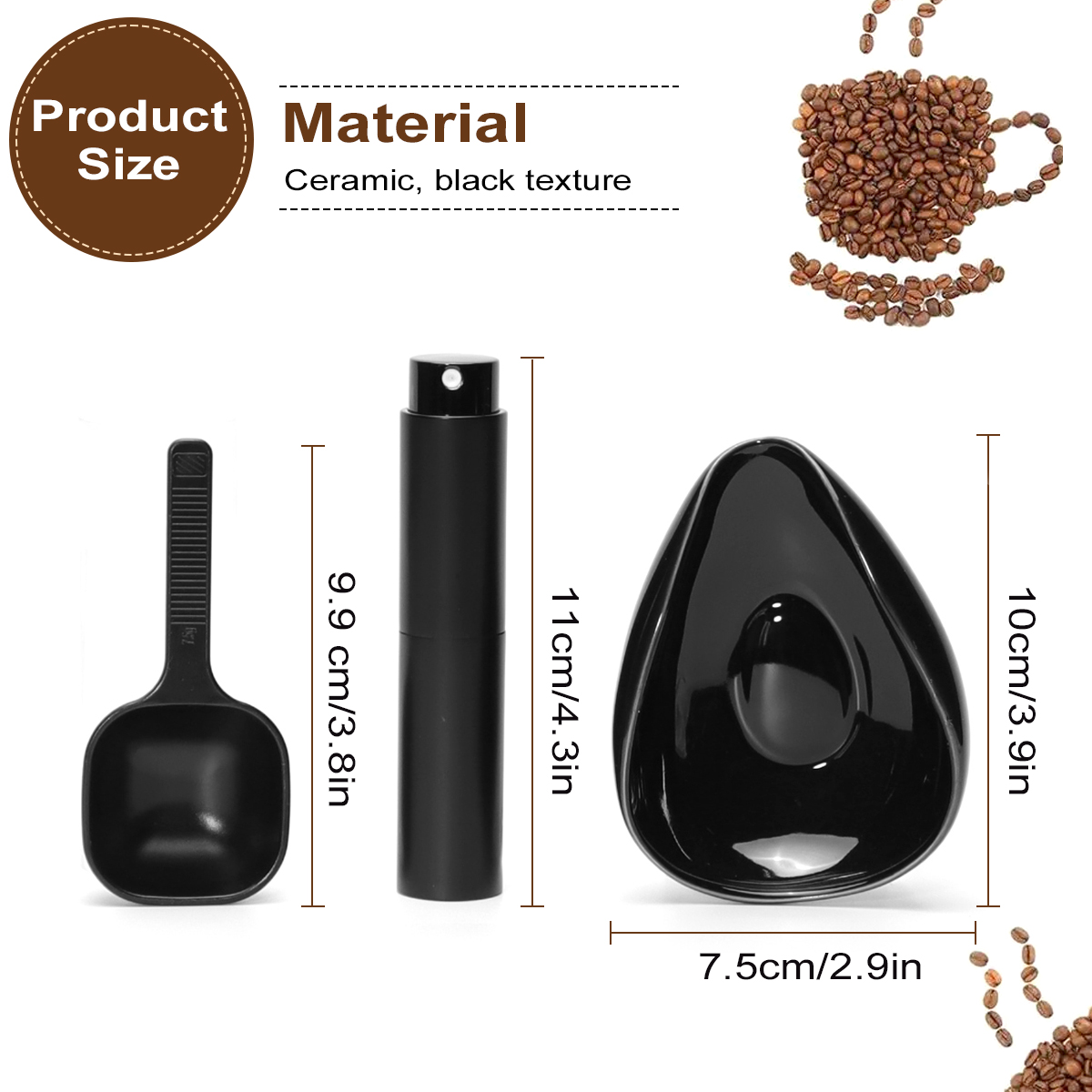 Leeseph Coffee Bean Dosing Cup - Tea Coffee Pot Set recension och pris
