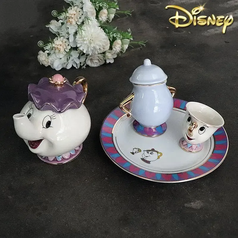 Hot Teapot Cartoon Beauty And  - Tea Coffee Pot Set recension och pris