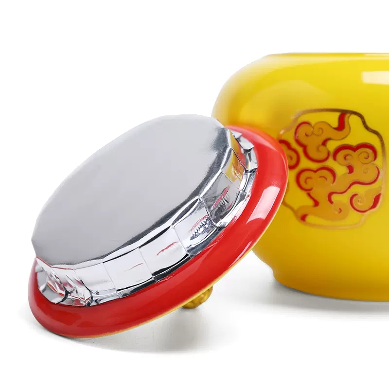 Chinese-style Yellow Ceramic P - Coffee Tea Pots recension och pris