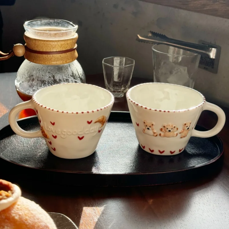 300ml Hand-drawn Ceramic Mugs  - Coffee Tea Name recension och pris