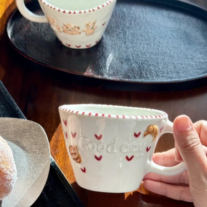 300ml Hand-drawn Ceramic Mugs  - Coffee Tea Name recension och pris