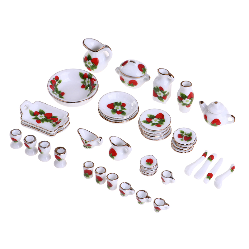 1 Set 1:12 Miniature Doll Hous - Tea Coffee Pot Set recension och pris