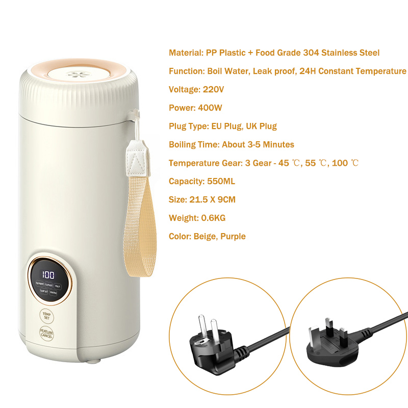 100 ℃ EU UK Plug 220V Boiling  - Coffee Tea Uk recension och pris