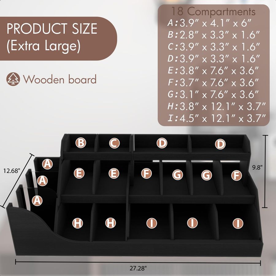 Exact Large Coffee Station Org - Coffee Tea Drawer Organizer recension och pris
