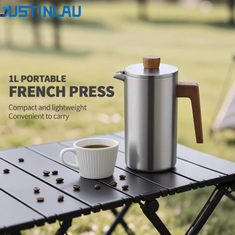 JUSTINLAU 1000ml Stainless Ste - Coffee Tea Pots recension och pris