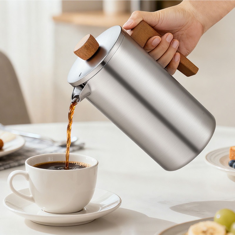 JUSTINLAU 1000ml Stainless Ste - Coffee Tea Pots recension och pris