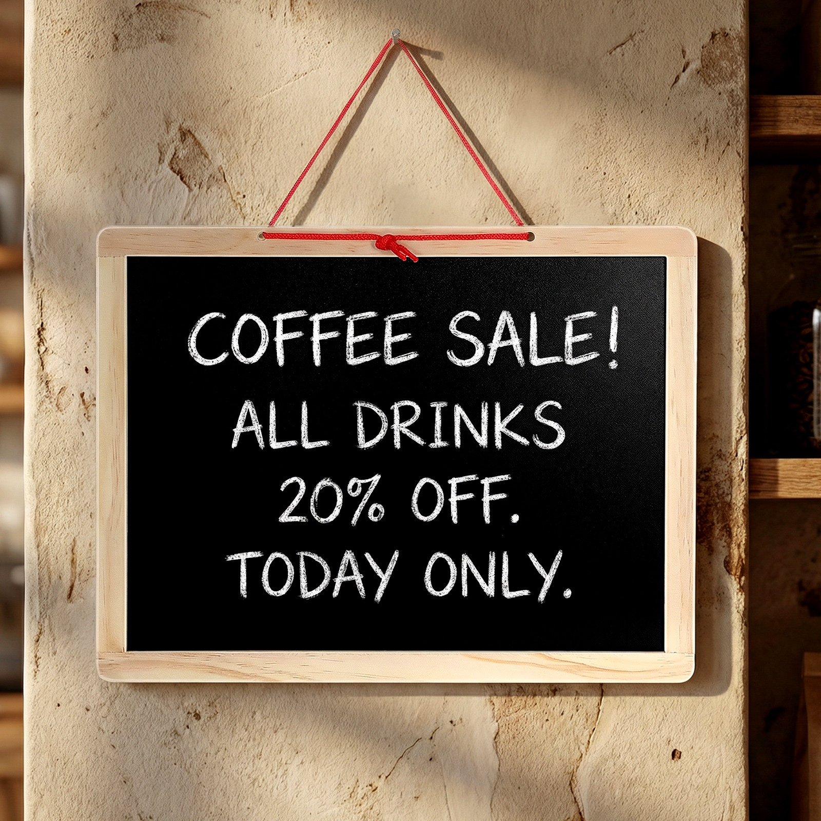 Small Wooden Magnetic Blackboa - Coffee Tea Menu recension och pris