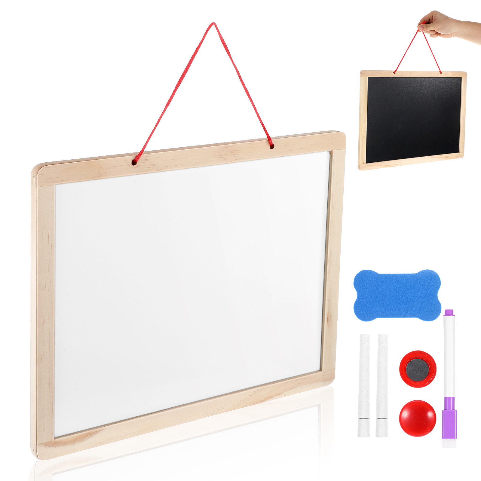Small Wooden Magnetic Blackboa - Coffee Tea Menu recension och pris