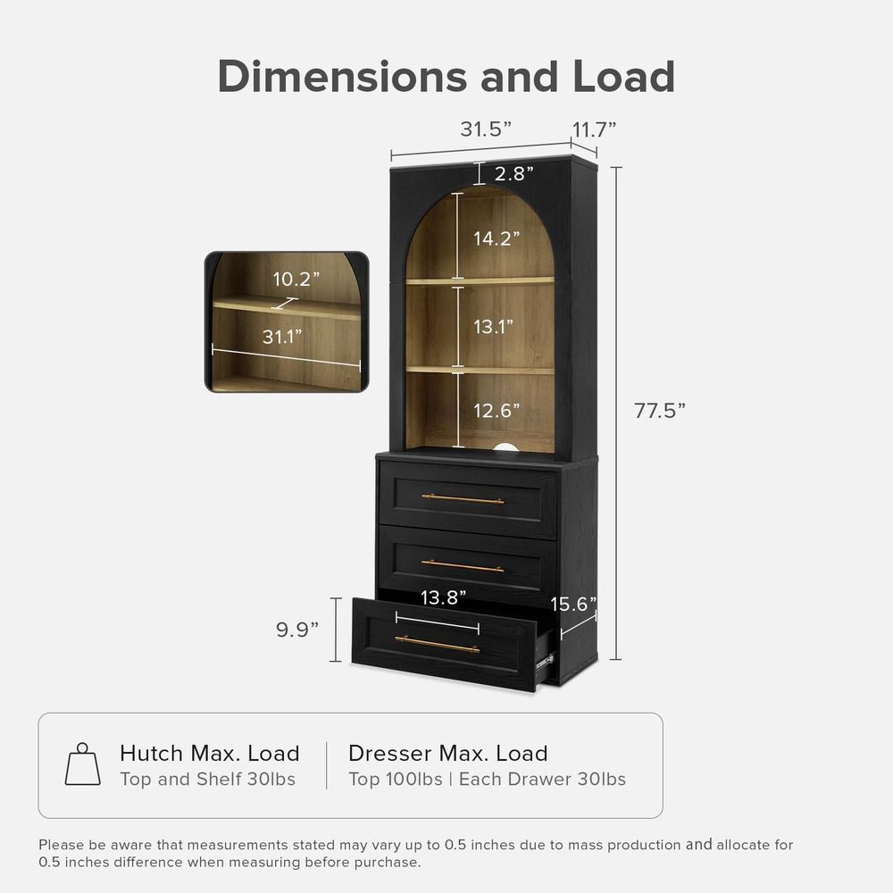 Storage Cabinet with Hutch, Si - Coffee&Tea House Opinie recension och pris