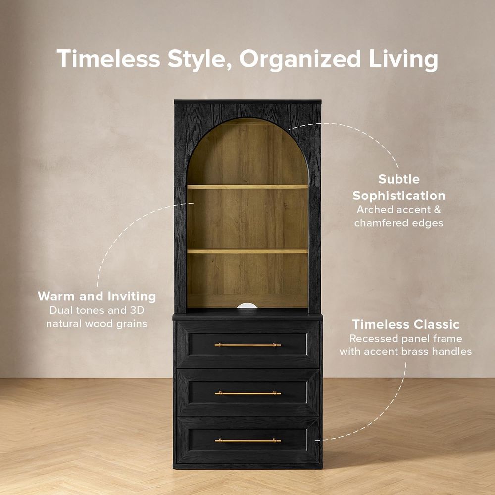 Storage Cabinet with Hutch, Si - Coffee&Tea House Opinie recension och pris