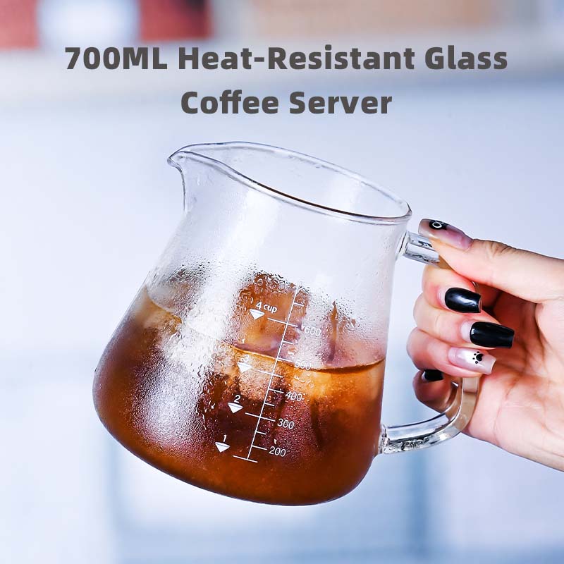 New High Borosilicate 700ml  G - Tea Coffee Pot Set recension och pris