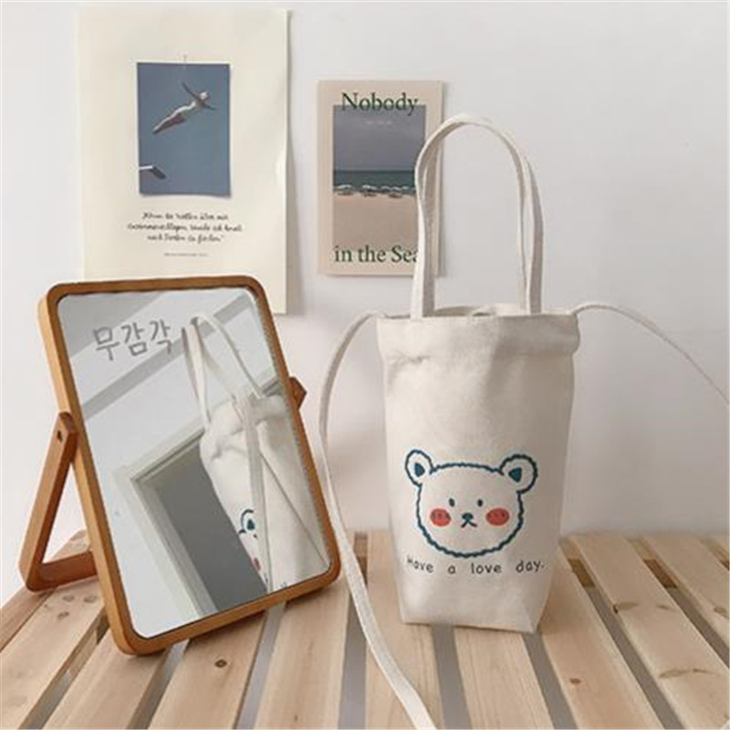 Print Canvas Water Bottle Bag  - Coffee Tea Name recension och pris